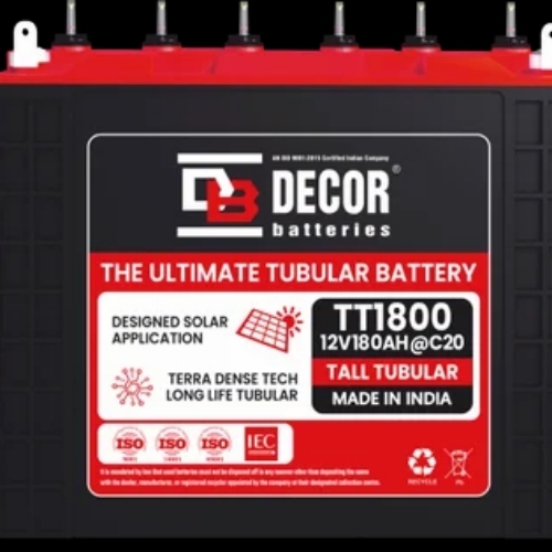 20 Ah Solar Tubular Battery - Plastic Material, High Capacity, Deep Cycle | Maintenance Free, Durable, Vibration Resistant, Leak Proof