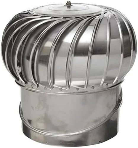 Industrial Aluminium Ventilator - 304 Grade Aluminum, 4mm Thickness, Silver, Roof Mounted, ANSI Certified, AC Electric Current | Durable, Polished Surface, Round Shape, Commercial Use