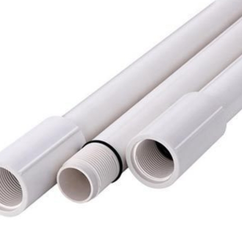 UPVC Column Pipes - UPVC Material, White, Round | Corrosion Resistant, Chemical Resistant, Lightweight, Durable, UV Stabilized