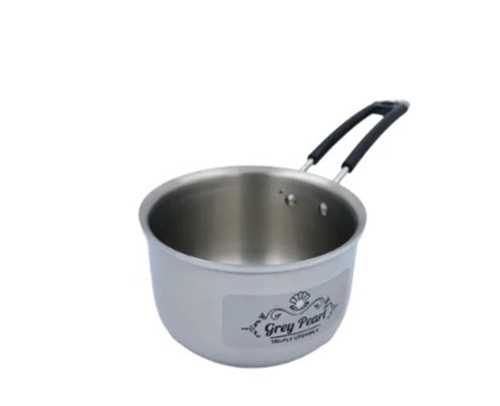 15inch Stainless Steel Saucepan - 1000 ml, Silver | Durable Build, Even Heating, Rust Free, Corrosion Resistant