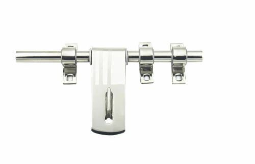 8 Inch Stainless Steel Door Aldrop - 12mm Thickness, Chrome Finish, Silver | Anti Corrosion, Weather Resistant, Screw-In Mount