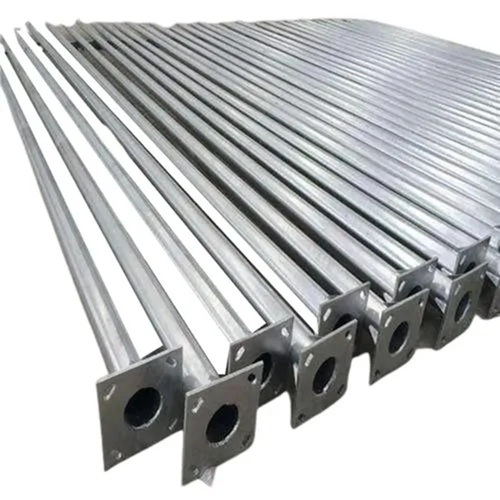 Gi Octagonal Pole - Galvanized Iron, Grey, Polished Finish | Weather Resistant, Rust Protection, High Strength, Low Maintenance