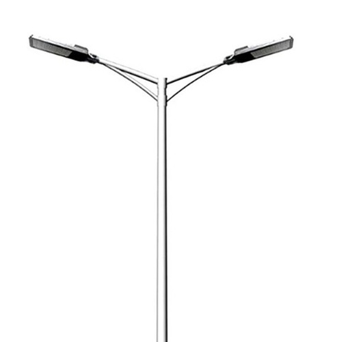 Gi Street Light Pole - Galvanized Iron, Grey, Polished Surface Finish | Durable, Corrosion Resistant, Weather Resistant, Rust Protection