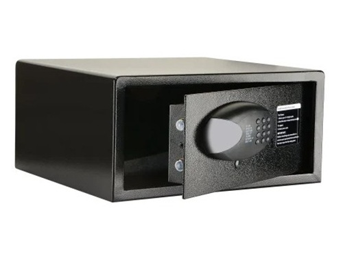 Hotel Safe Locker - Metal, All Size, Black, White Electronic Lock, Single Door, Display Yes