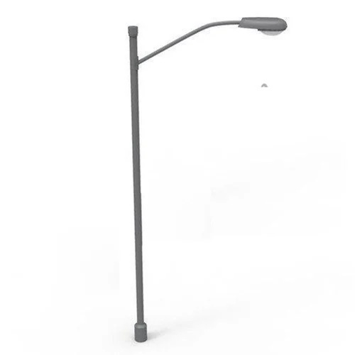 Ms Street Light Pole - Galvanized Steel, Grey, Rust Resistant | Weather Resistant, Corrosion Resistant, Heavy Duty, Low Maintenance