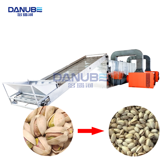 Pistachio Mesh Belt Dryer Pistachio Drying Machine - Capacity: Customized Kg/hr