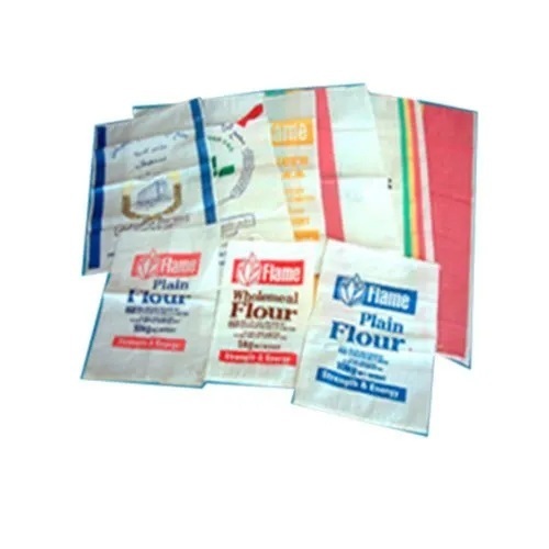 Polypropylene Woven Sacks - 5 Kg, Multicolor, Laminated, Printed | Waterproof, 30-140 GSM
