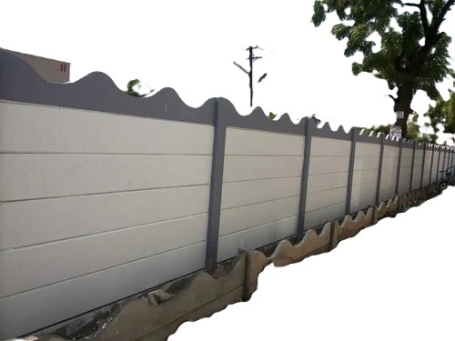 Rcc Precast Security Boundary Wall - M30 Concrete, 2100x300x50 mm, Beam & Column 150x150 mm, Durable Rectangular Panel