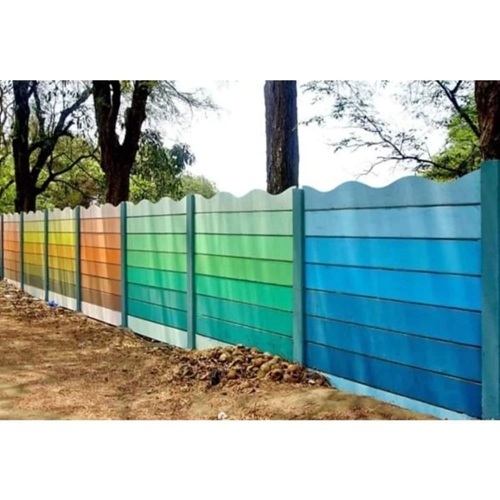 Readymade Concrete Compound Wall - Concrete, 2 Inch Thickness, 5-10 Ft Height, Multi Color | Hotel, House, Villa, Warehouse Use