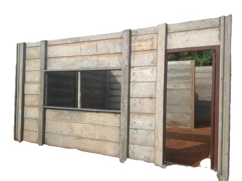 Security Compound Wall - Cement Prefab Boundary Wall, 10 Feet Height, 7 Feet Plank Length | Durable, Strong, Solid Rectangular Planks
