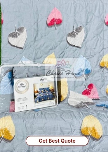 Ac Printed Quilt Set - Full Size Printed Pattern, Wrinkle Free | Winter Weather Use, Customizable