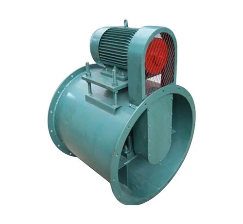 Belt Drive Axial Fan - Cast Iron 28 Inch Green 9 HP 1440 RPM 240V Electrical