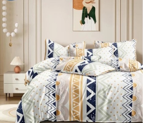 Double Bed Quilt - Full Size, Printed Pattern | Customizable, Winter Weather Use, Tested Quality