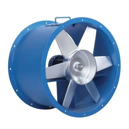 Industrial Axial Flow Fans - Cast Iron, 20 Inch, Blue | Electric Power, 5 HP, Duct Mounted Fan