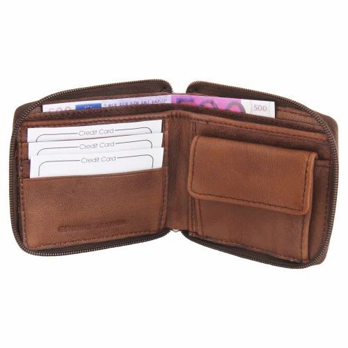 Mens Leather Brown Wallet