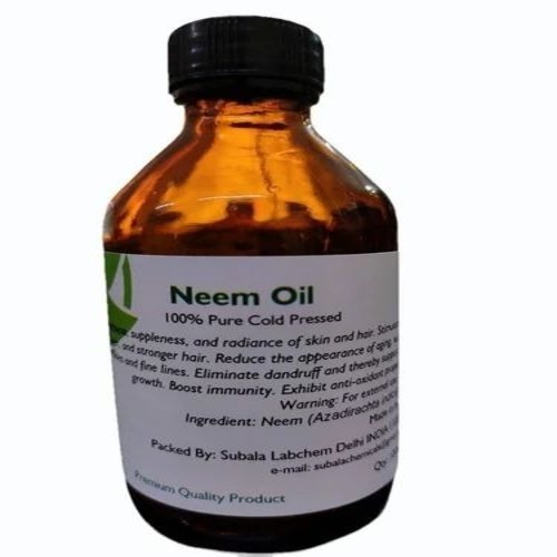 Neem Oil - Neem Seed, 100ml Amber Glass Bottle | 99% Purity, Fragrance Compound
