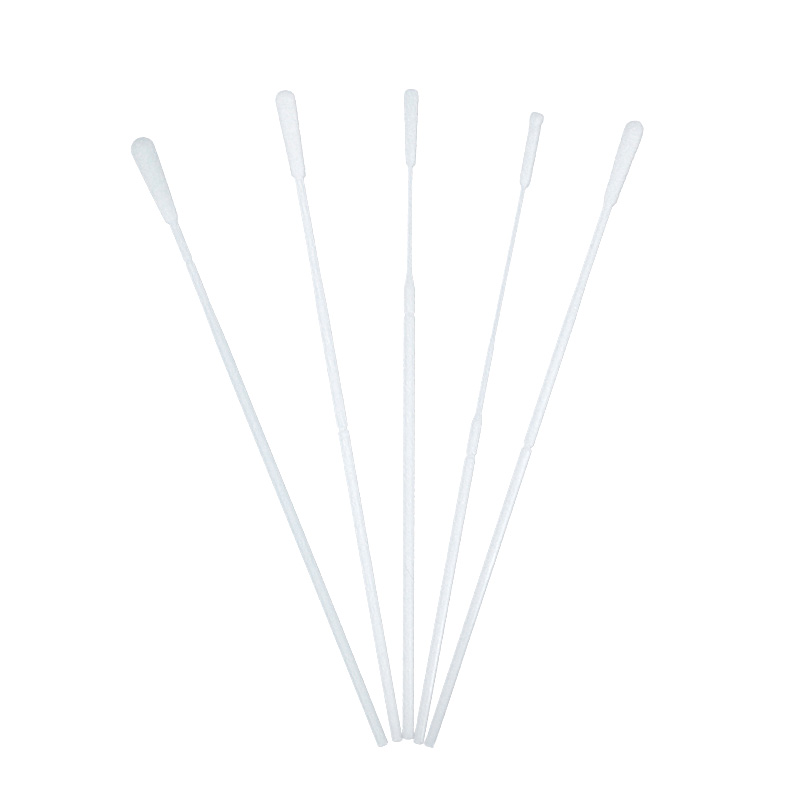 Nylon Flocked Nasal Swab - Color: White