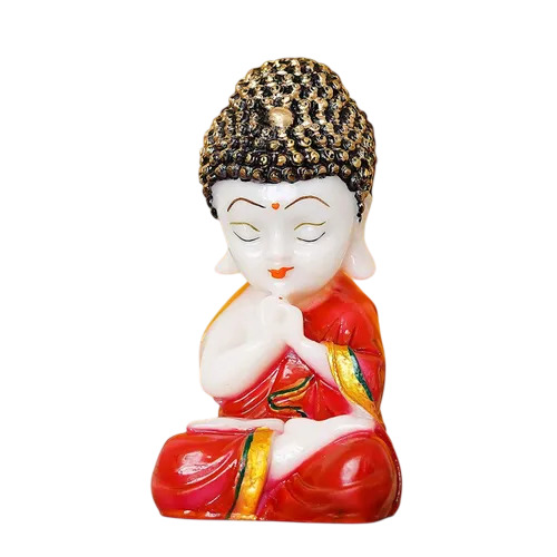 Polyresin Baby Buddha Statue For Home Decor - 18x10x5 cm Smooth Finish | Durable Eco-Friendly