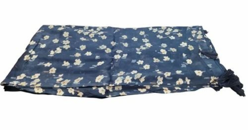 Rayon Stole - Standard Size, Blue & White, Lightweight Quick Dry | Modern Printed, Neatly Stitched, Machine Made