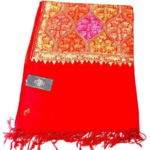 Wool Stole - Color: Red