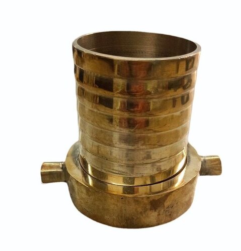 3 Inch Gunmetal Oil Suction Hose Coupler - Durable Box Packaging, Golden Round Industrial Use