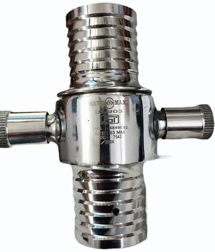 63mm / 2.5 Inch Ss Fire Hose Coupling - Aluminum, Standard Size, Silver | Durable, Round, Industrial Use