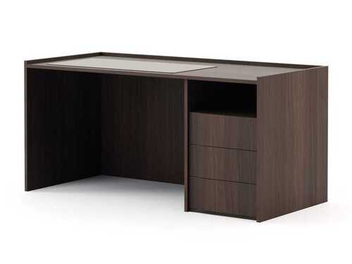 Brown Executive Office Table - Wood, Standard Size, Brown | Acid Resistant, Easy to Clean, Eco-Friendly