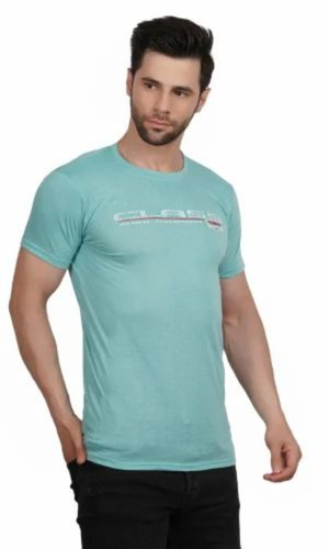 Cotton T Shirts - Cotton, S to XXXL, Sea Green | Quick Dry, Lightweight, Neatly Stitched, Short Sleeves