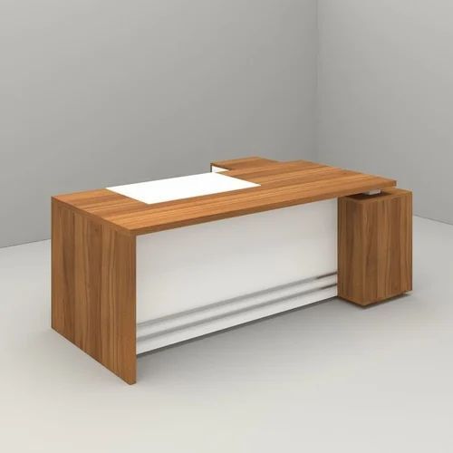 Eco Friendly Office Table - Wood, Standard, Brown | Acid Resistant, Easy To Clean, Eco-Friendly