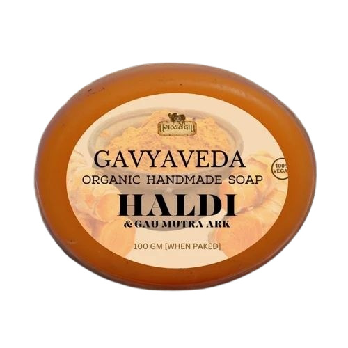 Haldi Herbal Bath Soap - Yellow Bar, Handmade | Herbal Ingredients, Rose Fragrance, No Side Effects