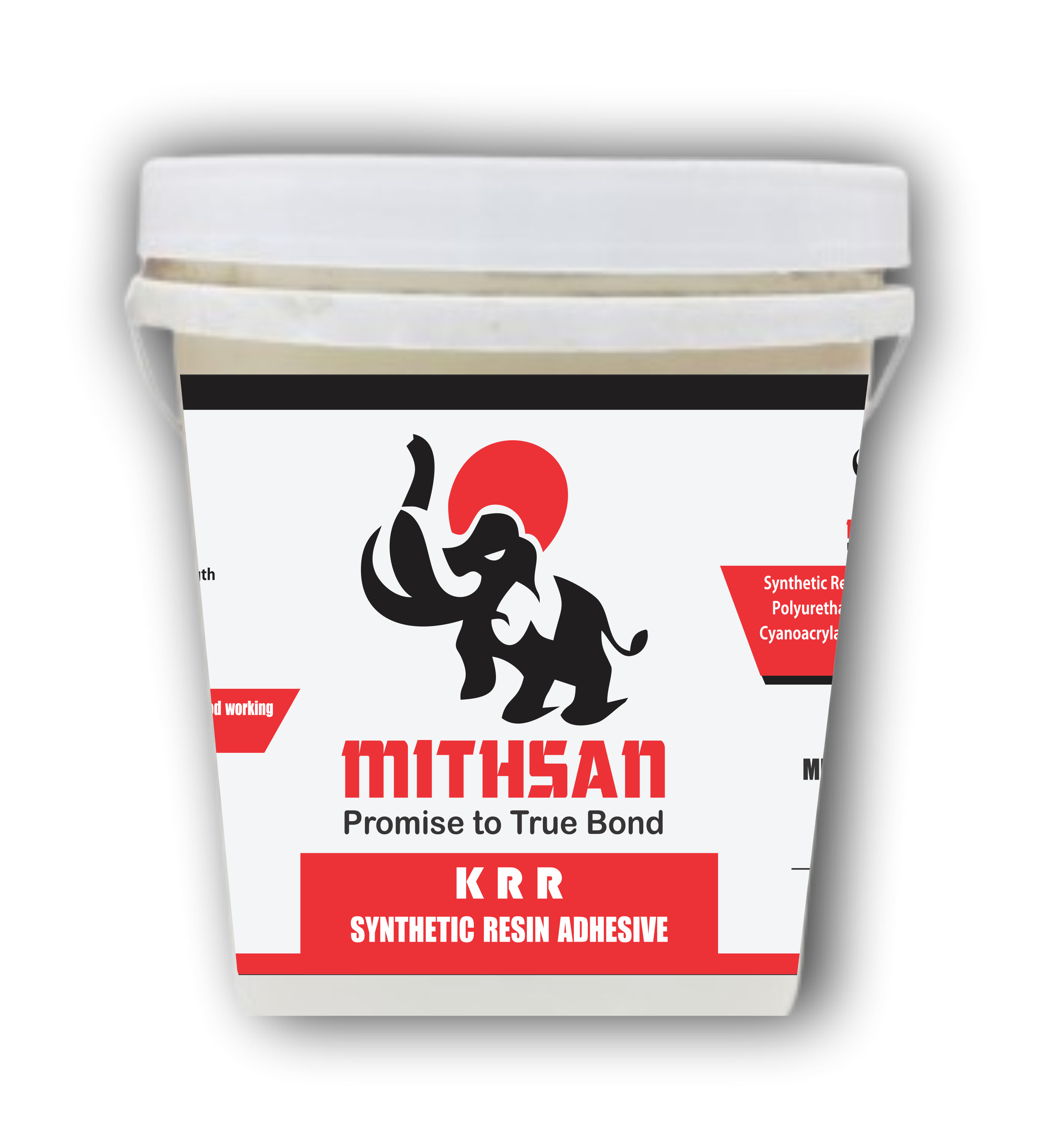 Mithsan Krr Synthetic Resin Adhesive 25 Kg White - Strong Bonding, Quick Drying, Water and Heat Resistant