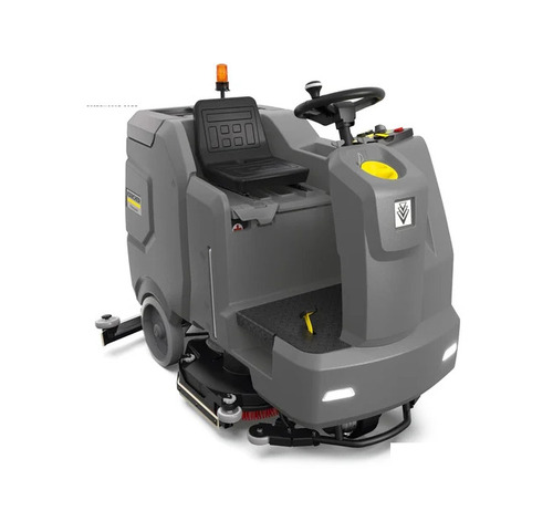 Ride On Scrubber Drier - Metal 1740x970x1445 mm Gray | Floor Cleaning 180 rpm Brush Speed 220-240 V 50 Hz