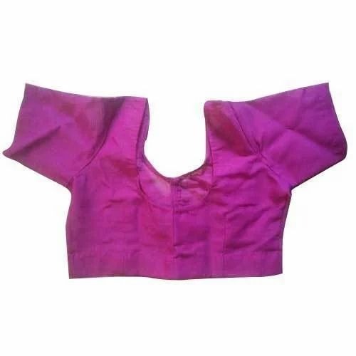 Short Sleeve Blouse - Georgette Fabric, Sizes S-XXXL, Pink, Anti Wrinkle, Quick Dry, Washable