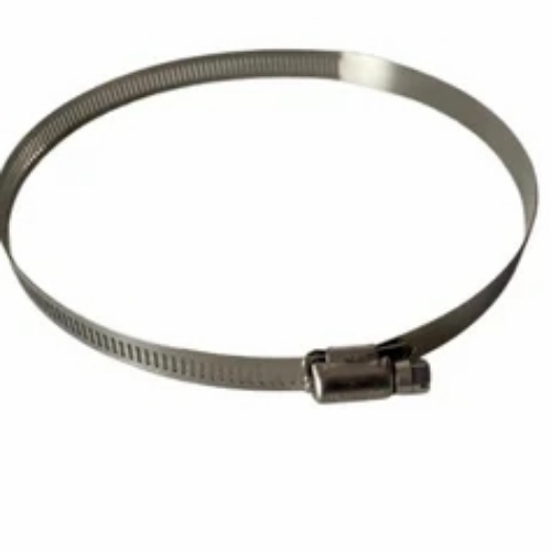 Ss Hose Clamps - Stainless Steel, Standard Size, Silver | Rust Resistant, Water Resistant, Polished Finish