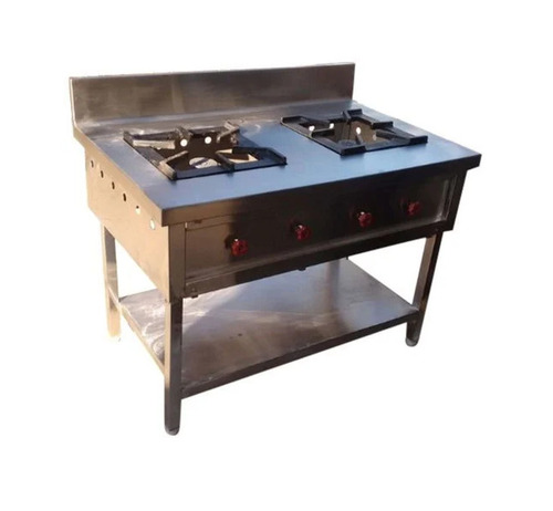 Stainless Steel Two Burner Range