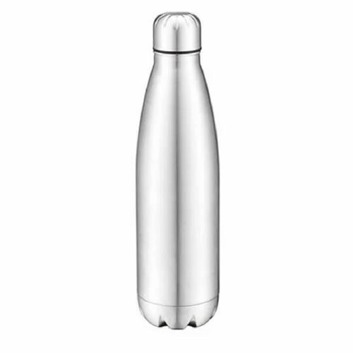 Stainless Steel Water Bottle - 500 ML, Multicolor, Round Shape | Durable, Fancy, Screw Cap Closure