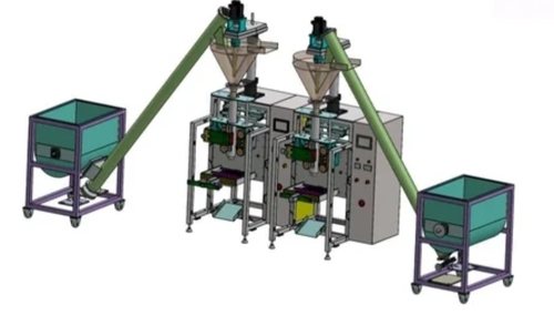 Twin Head Collar Type Servo Auger Filler