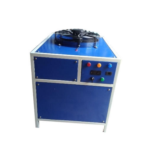 Water Cooled Chiller - Metal Rectangular Floor Unit, Blue | Industrial Water Chiller, 240V Electrical, Automatic