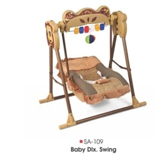 Brown Newly Born DLX Baby Swing