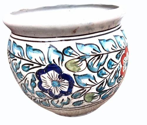 Multicolour Printed Ceramic Flower Pot