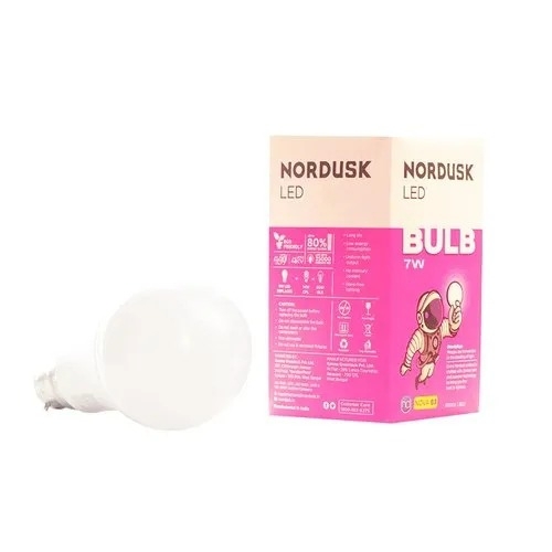 Nordusk Nova B3 Base B22 7W LED Bulbs - Energy Efficient Cool/Neutral/Warm White | Uniform Light Output Long Lifespan for Home Office & Hotel