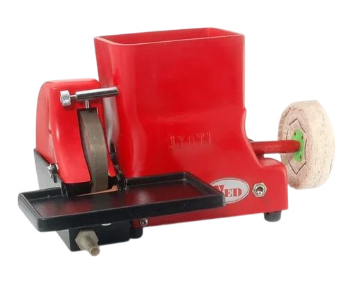 Optical Hand Edger - Metal Standard Size Red | Semi Automatic Lense Grinding Electric Power