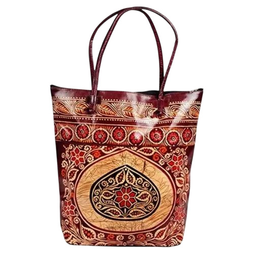 Printed Ladies Leather Bag