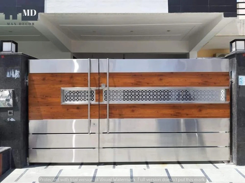Stainless Steel Main Gate - Finishing: 1