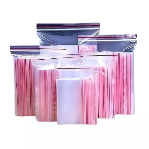 Ziplock Pouch Transparent Packing Bags - Plastic Clear Zip Closure | Reusable Dust & Moisture Protection Easy Seal