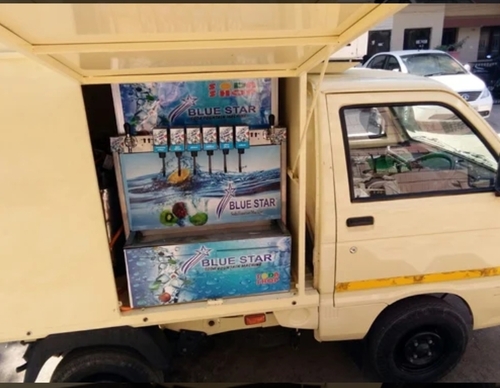 Blue Mobile Soda Machine