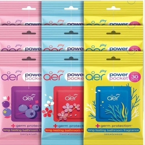 Long Lasting Bathroom Fragrance Air Freshener - Absorbent Fragrance Compound Gel, Moisture Resistant Formula | Controls Odors, Easy To Install