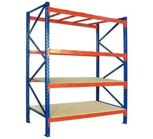 Mild Steel Heavy Duty Rack - Mild Steel, 6-8 Feet, Red/Blue/Yellow, Powder Coated | Industrial Material Storage, 100-200 kg Load Per Layer, ERATI