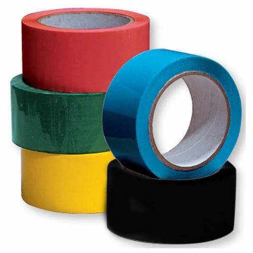 Multicolor Bopp Tape - Bopp Material, 3-4 Inch Width | Single Sided Adhesive, Eco Friendly, Water Resistant, Fine Finish