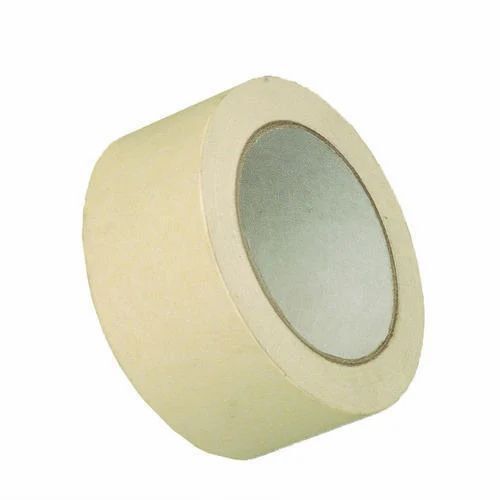 Paper Masking Tape - Paper Various Sizes White Rubber Adhesive | Single Side Eco Friendly Fine Finish Water Resistant Waterproof